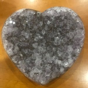 Geode Amethyst Heart